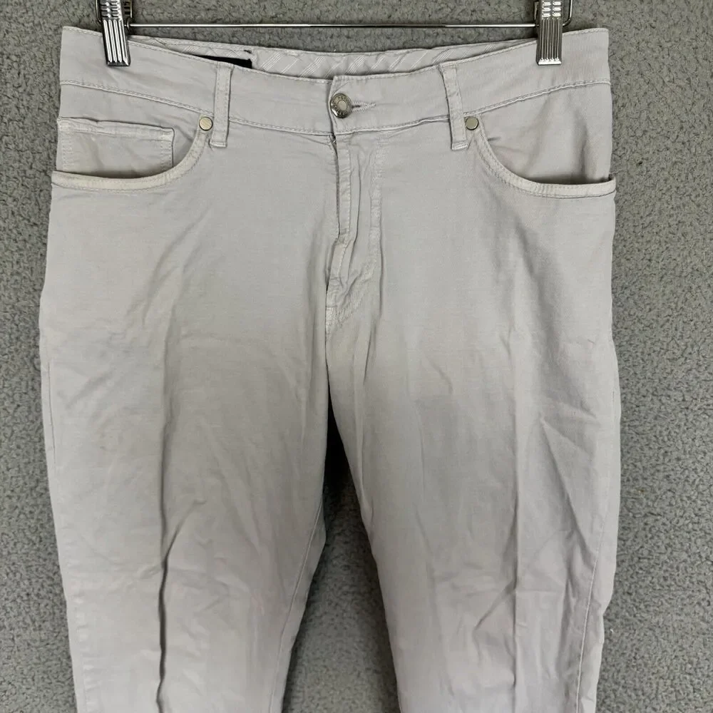Peter Millar Pants Mens 32x27 Grey Collection‎ Chino Stretch Flat Front